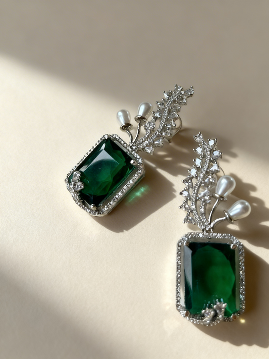 Diamond Stone Studded Earrings