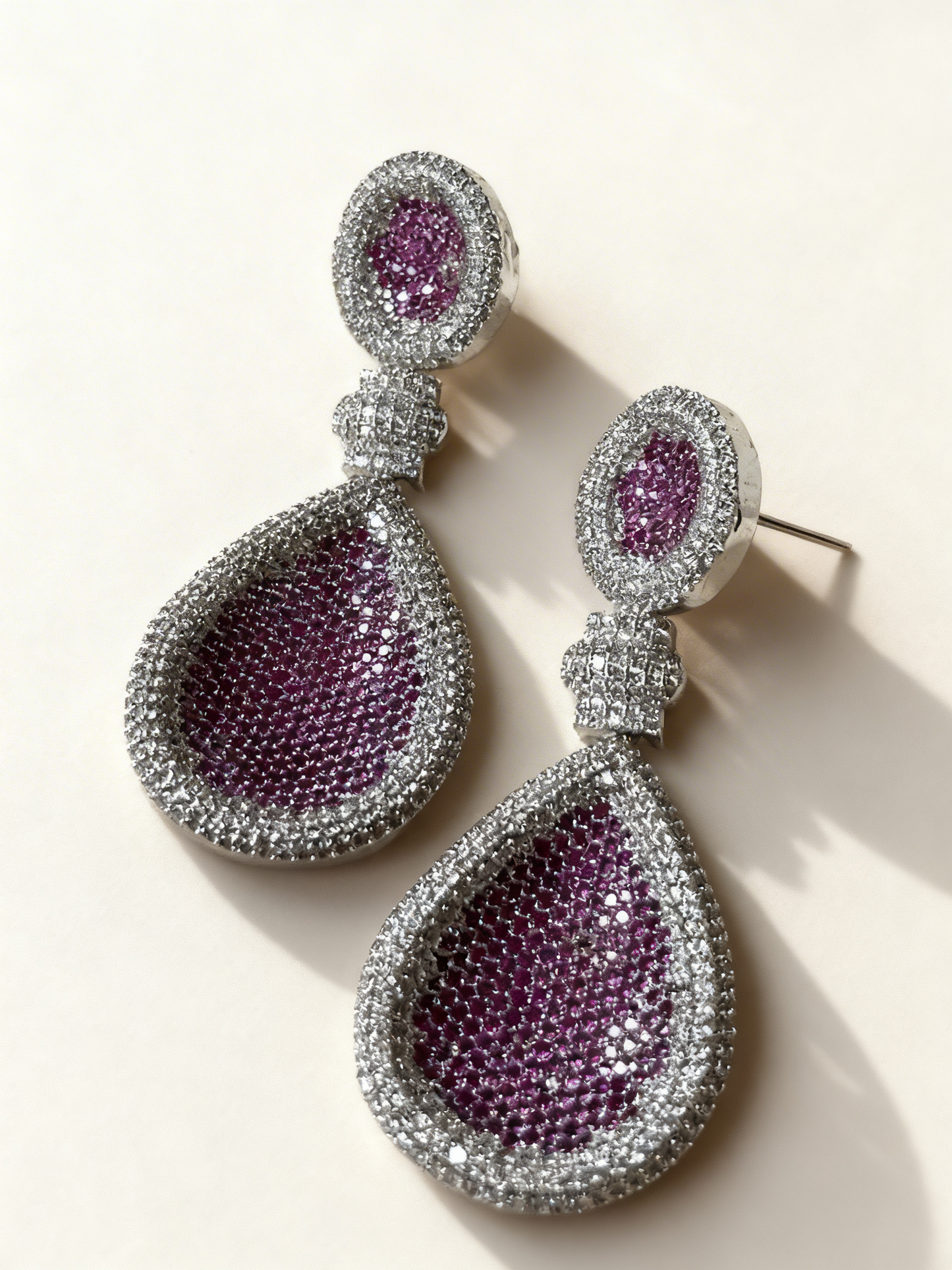 Ruby Studded Earrings