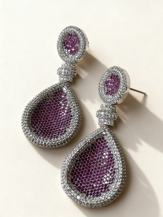 Ruby Studded Earrings