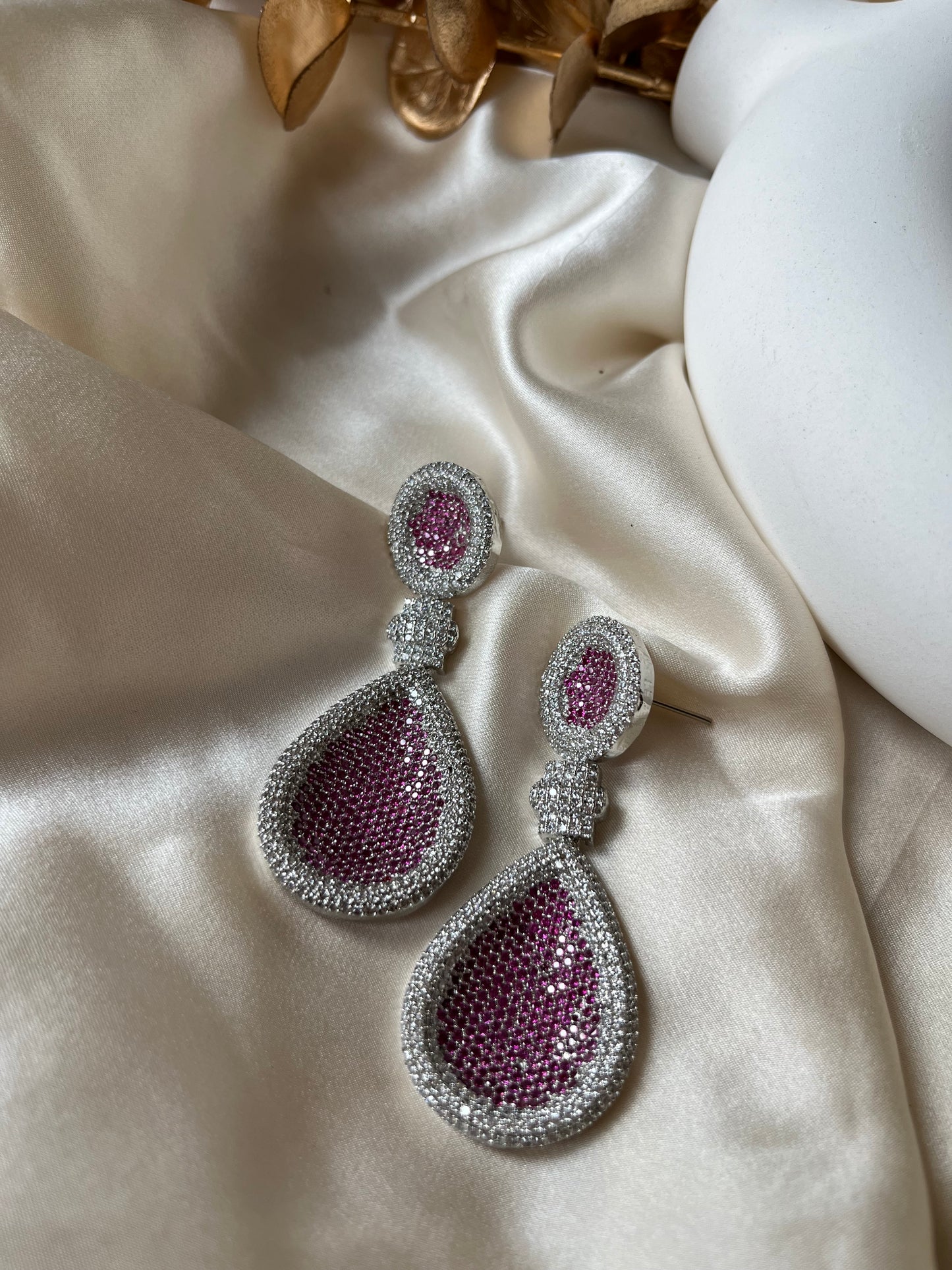 Ruby Studded Earrings